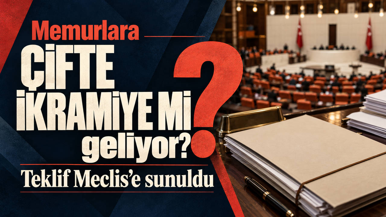 Memurlara çifte ikramiye mi geliyor? Teklif Meclis’e sunuldu