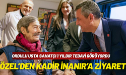 Özgür Özel'den Ordulu sanatçı Kadir İnanır'a ziyaret