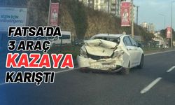 Fatsa’da üç araç trafik kazasına karıştı