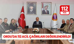 Ordu'da 112 Acil çağrıları değerlendirildi: Çağrı sayısı azaldı