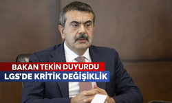 Bakan Yusuf Tekin duyurdu: LGS’de kritik değişiklik
