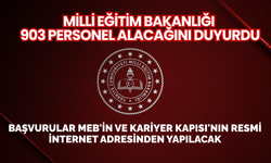 MEB, 903 personel alacağını duyurdu
