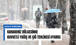 Karadeniz bölgesinde kuvvetli yağış ve çığ tehlikesi uyarısı