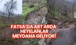 Ordu’da heyelanlar sürüyor: Suya doyan topraklar art arda kayıyor!