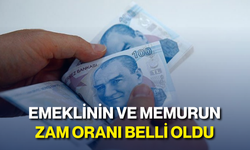 Emeklinin ve memurun zam oranı belli oldu