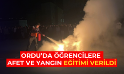 Ordu’da öğrencilere afet ve yangın eğitimi verildi