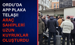 Ordu’da APP plaka telaşı! Araç sahipleri uzun kuyruklar oluşturdu