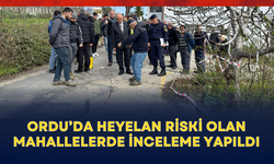 Ordu’da heyelan riski olan mahallelerde inceleme yapıldı