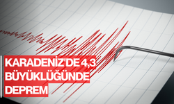 Karadeniz'de 4,3 büyüklüğünde deprem