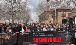 Ankara'da Filistinlilere yönelik idam kararı protesto edildi