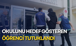 Okulunu hedef gösteren öğrenci tutuklandı