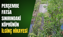 Perşembe-Fatsa sınırındaki köprünün ilginç hikayesi