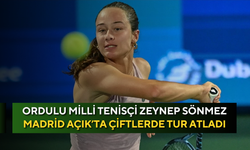 Ordulu milli tenisçi Zeynep Sönmez Madrid Açık’ta çiftlerde tur atladı