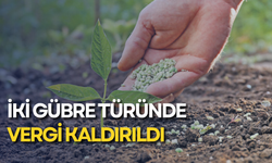 İki gübre türünde vergi kaldırıldı