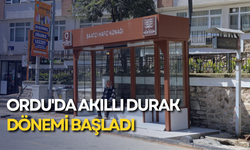 Ordu'da akıllı durak dönemi başladı