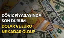 Döviz piyasasında son durum: Dolar ve euro ne kadar oldu?