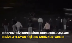 Ordu’da Poizi konserinde korku dolu anlar: Denize atlayan kişi son anda kurtarıldı
