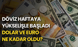 Döviz haftaya yükselişle başladı: Dolar ve euro ne kadar oldu?