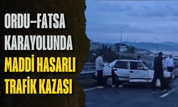 Ordu–Fatsa karayolunda maddi hasarlı trafik kazası