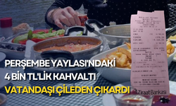 Perşembe Yaylası'ndaki 4 bin TL'lik kahvaltı vatandaşı çileden çıkardı