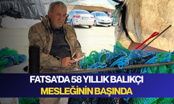 Fatsa'da 58 yıllık balıkçı, mesleğinin başında