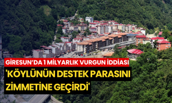 Giresun’da 1 milyarlık vurgun iddiası: 'Köylünün destek parasını zimmetine geçirdi'