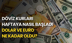 Döviz kurları haftaya nasıl başladı: Gram altın ne kadar oldu?