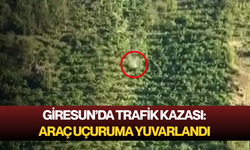 Giresun’da trafik kazası: Araç uçuruma yuvarlandı