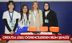 Ordu'da liseli öğrencilerden bilim şenliği