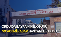 Ordu’da bayramın ilk günü 50 'acemi kasap' hastanelik oldu