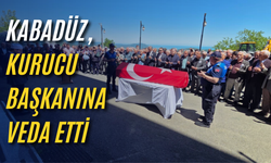 Kabadüz, kurucu başkanına veda etti