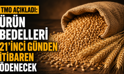 TMO açıkladı: Ürün bedelleri 21’inci günden itibaren ödenecek
