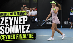 Ordulu Milli Tenisçi Zeynep Sönmez Çeyrek Final'de