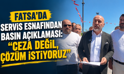 Fatsa’da servis esnafından basın açıklaması: “Ceza değil, çözüm istiyoruz”