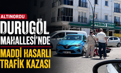 Altınordu Durugöl Mahallesi'nde maddi hasarlı trafik kazası