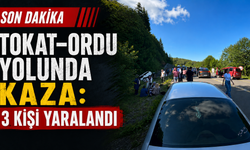 Tokat–Ordu yolunda kaza: 3 kişi yaralandı