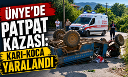 Ünye’de patpat kazası: Karı-koca yaralandı