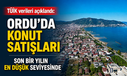 TÜİK verileri açıklandı: Ordu’da konut satışları son bir yılın en düşük seviyesinde