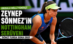 Ordulu Milli Tenisçi Zeynep Sönmez’in Nottingham serüveni ikinci turda sona erdi