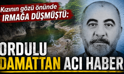 Kızının gözü önünde ırmağa düşmüştü: Ordulu damattan acı haber