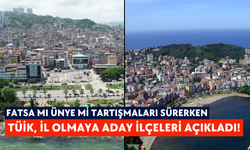 Fatsa mı Ünye mi tartışmaları sürerken: TÜİK, il olmaya aday ilçeleri açıkladı!