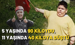 5 yaşında 90 kiloydu, 11 yaşında 40 kiloya düştü