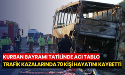 Kurban Bayramı tatilinde acı tablo: Trafik kazalarında 70 kişi hayatını kaybetti