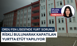 Ordu Fen Lisesi'nde yurt sorunu: Riskli bulunarak kapatılan yurtta etüt yapılıyor