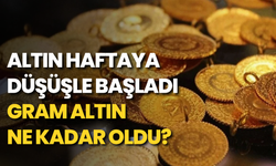 Altın haftaya düşüşle başladı: Gram altın ne kadar oldu?