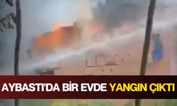 Aybastı'da bir evde yangın çıktı