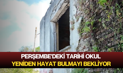 Perşembe'deki tarihi okul yeniden hayat bulmayı bekliyor