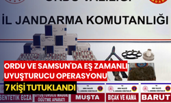Ordu ve Samsun'da eş zamanlı uyuşturucu operasyonu: 7 kişi tutuklandı