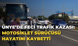 Ünye’de feci trafik kazası: Motosiklet sürücüsü hayatını kaybetti