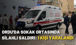 Ordu'da sokak ortasında silahlı saldırı: 1 kişi yaralandı